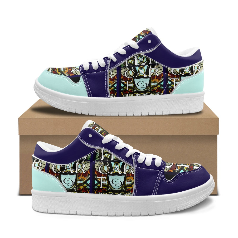 Fashion Low Top Leather Sneakers