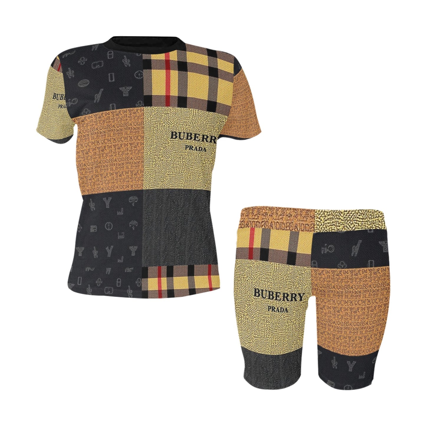 Burberry -Prada by Carti Women's Short Yoga Set