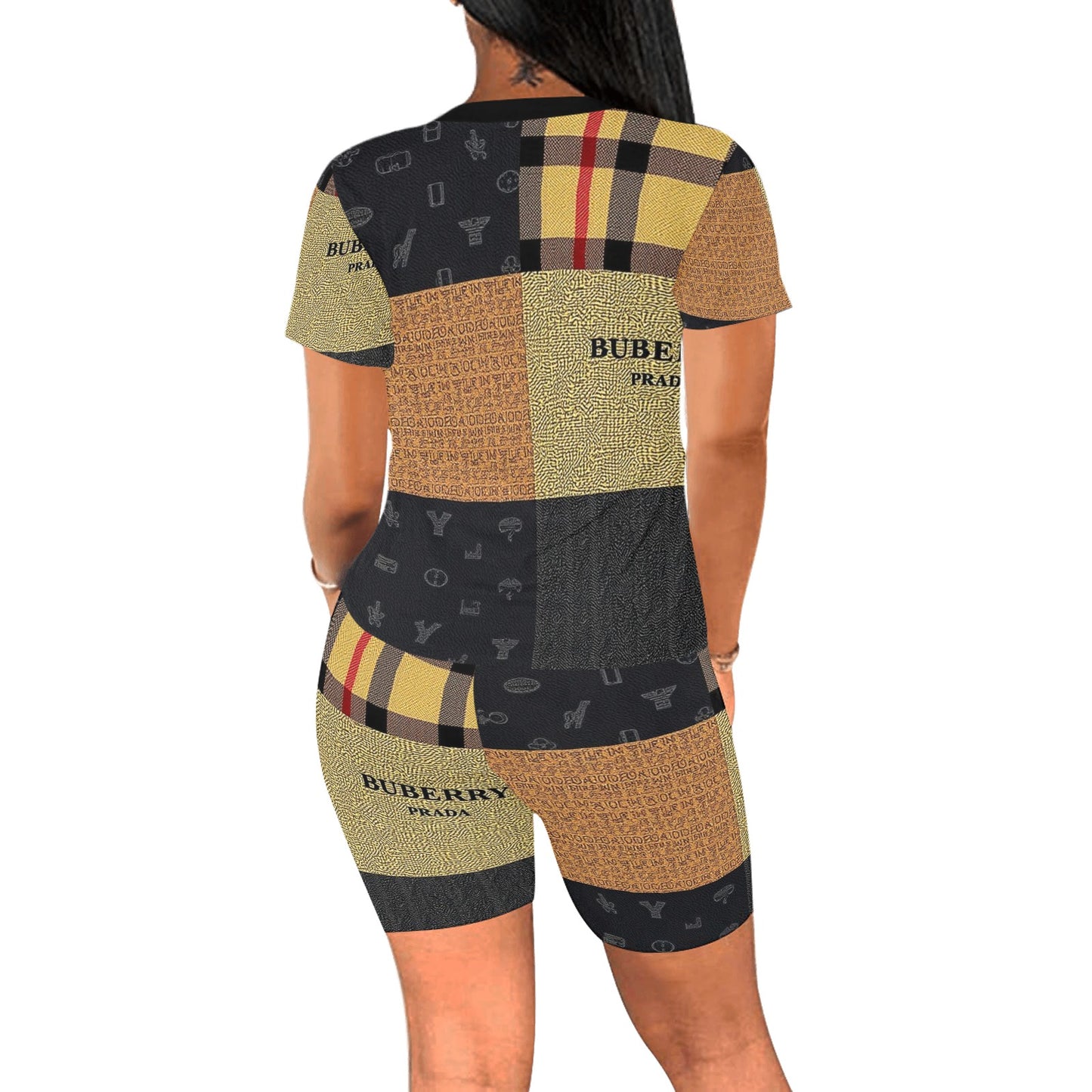 Burberry -Prada by Carti Women's Short Yoga Set