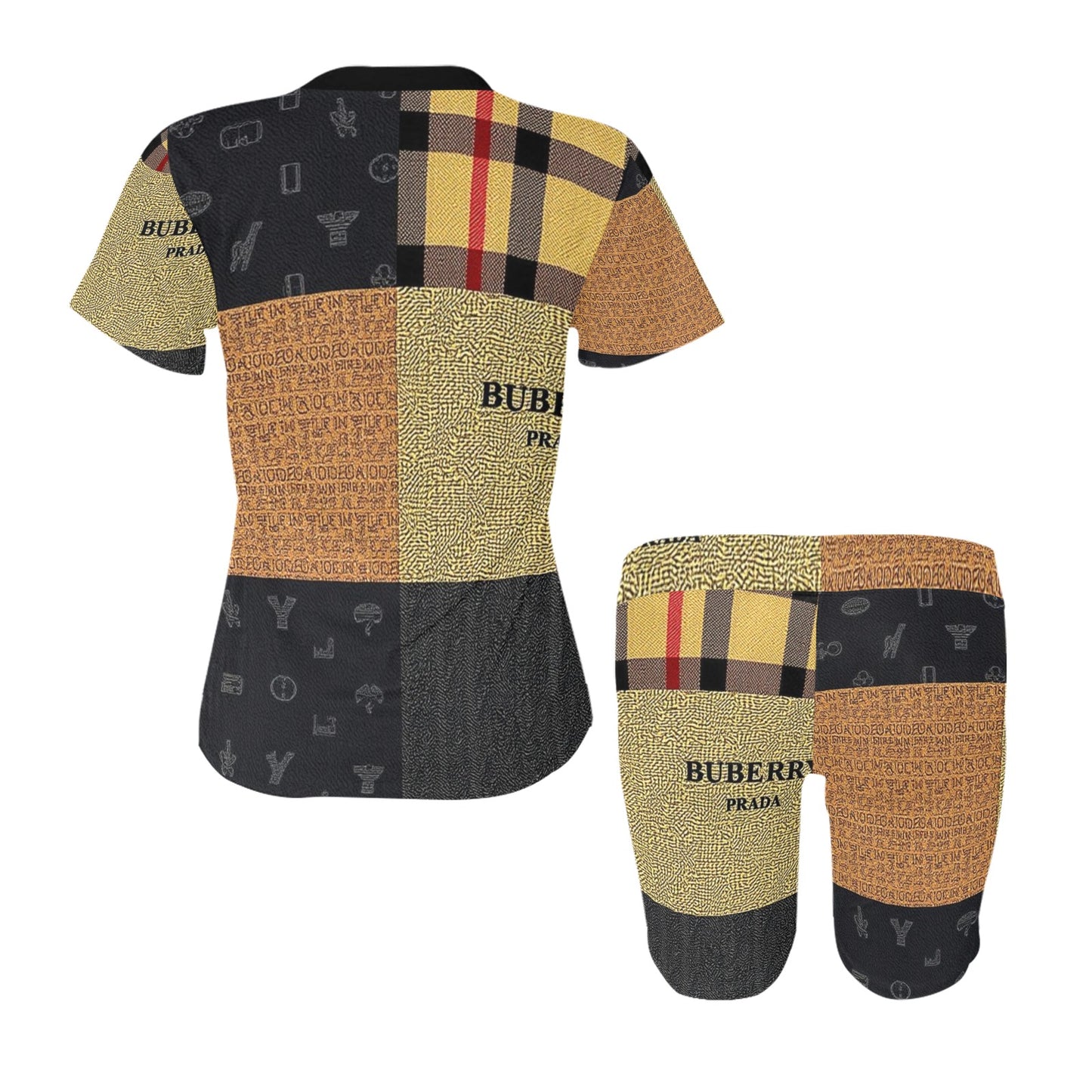 Burberry -Prada by Carti Women's Short Yoga Set