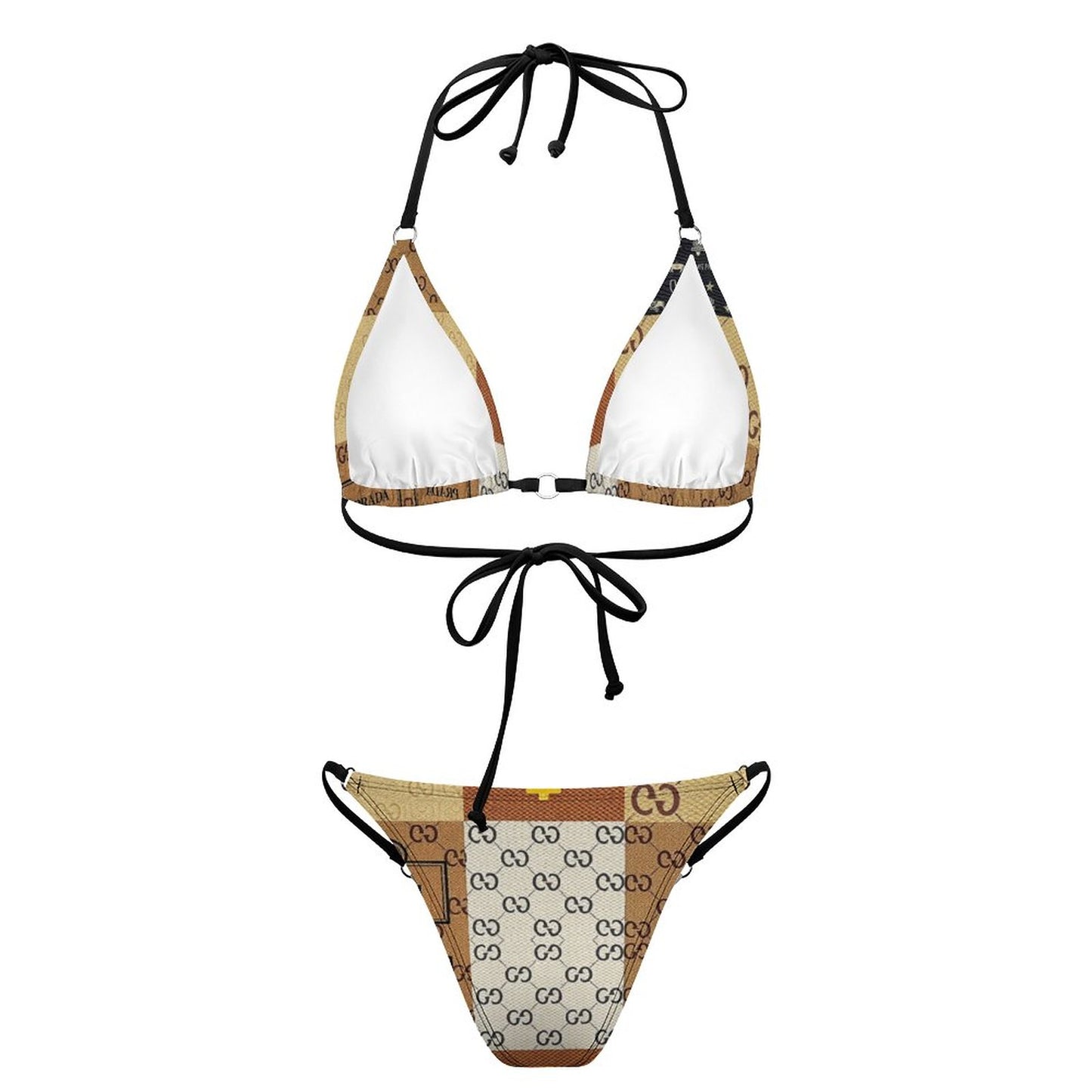 V'sace Versus By Cartier 2-Piece Bikini Swimwear DS0314 (All-Over Printing)