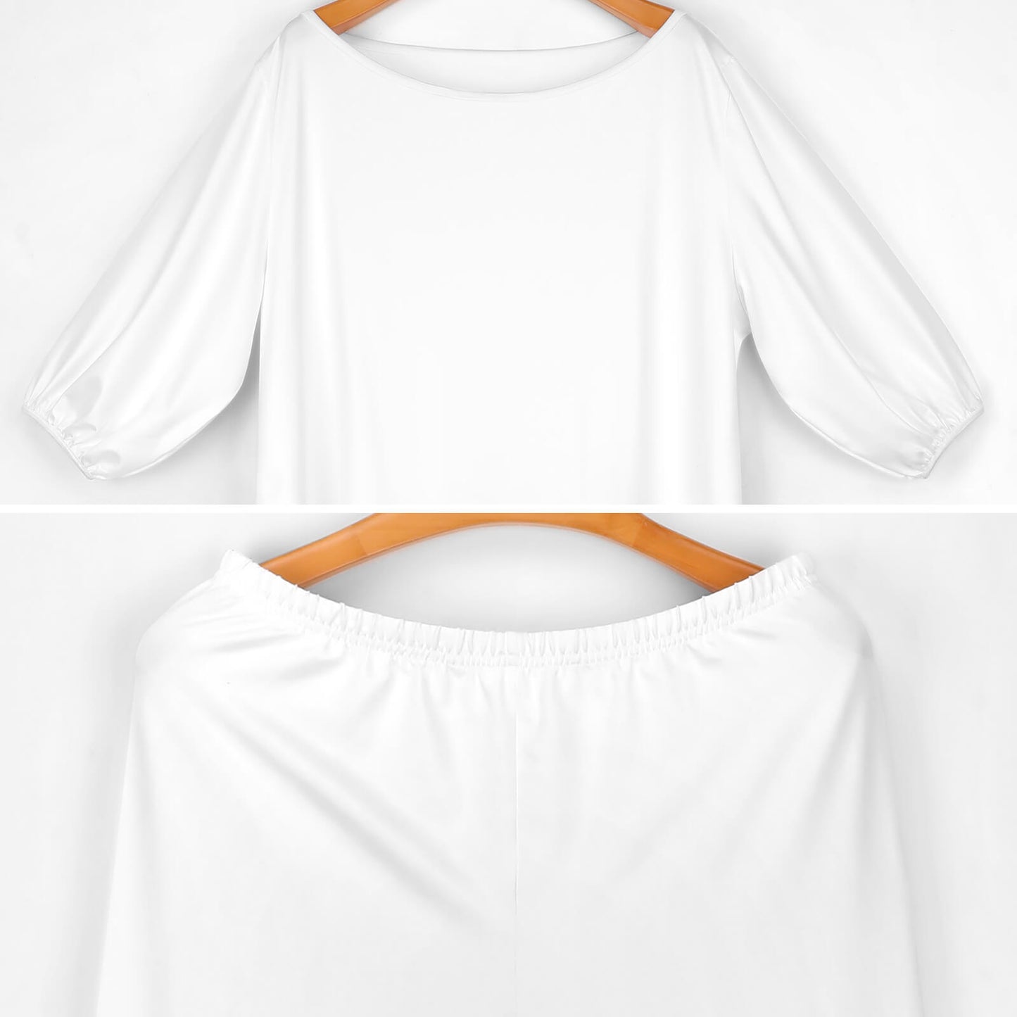 Diagonal Shoulder Two Piece Set(All-Over Printing)