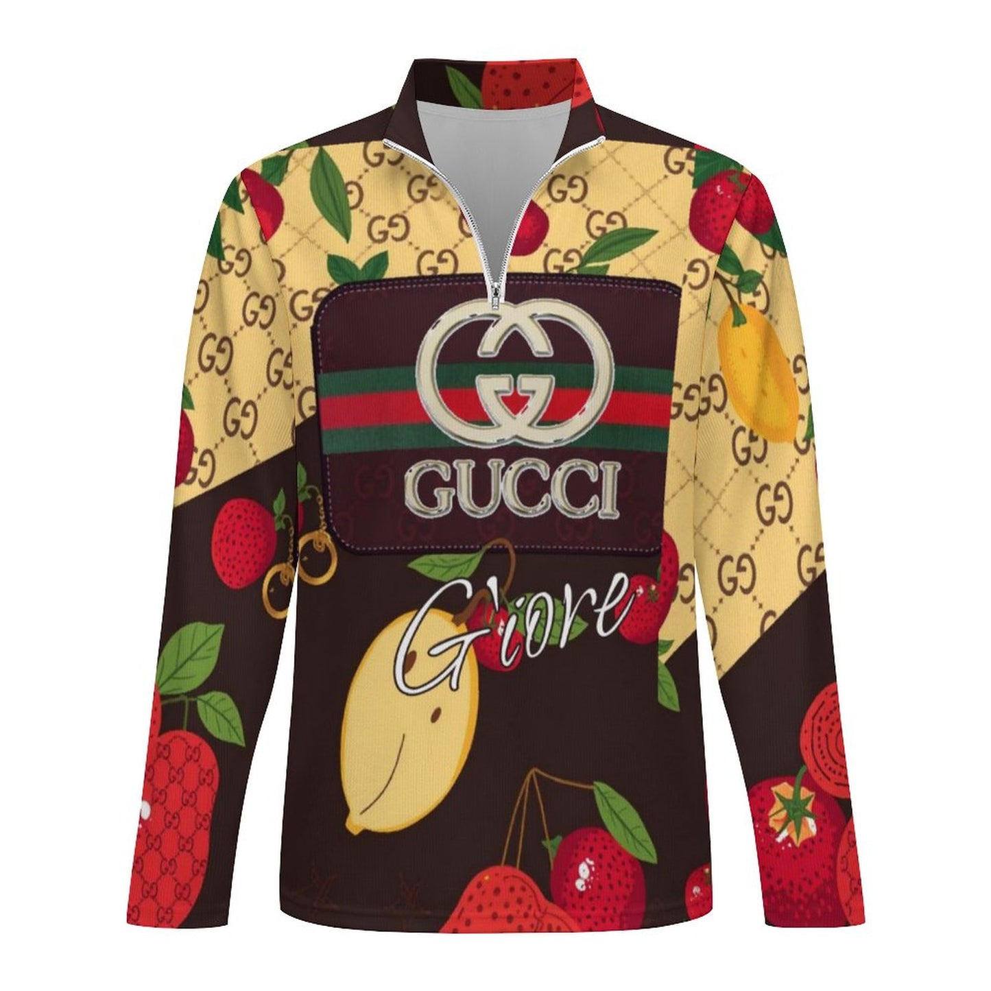 300gsm Men's Polo Sweatshirt LM111 (All-Over Printing)