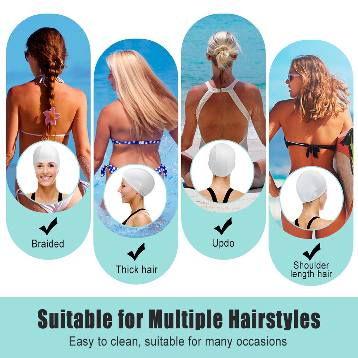Swimming Cap for Women and Men (All-over Printing)