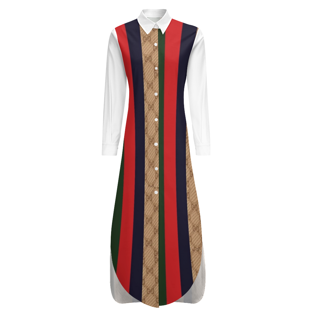 G'iore Women's Long Sleeves Shirt Dress