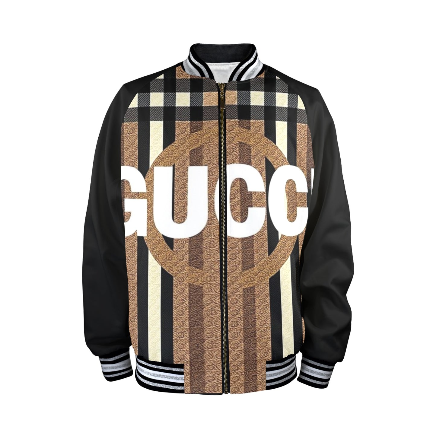 Men's Gucci By Carti Striped Trim Bomber Jacket