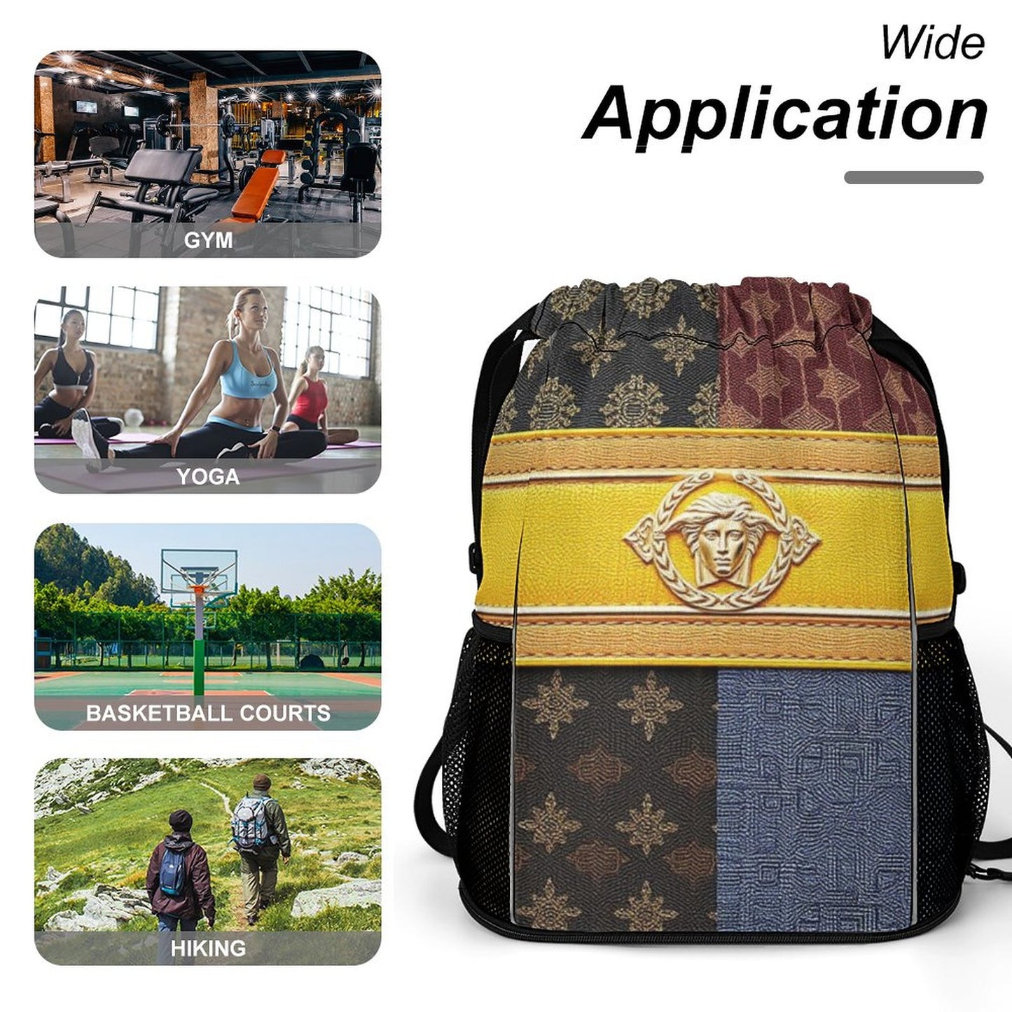 Waffle Cloth Drawstring Bag (One Site)