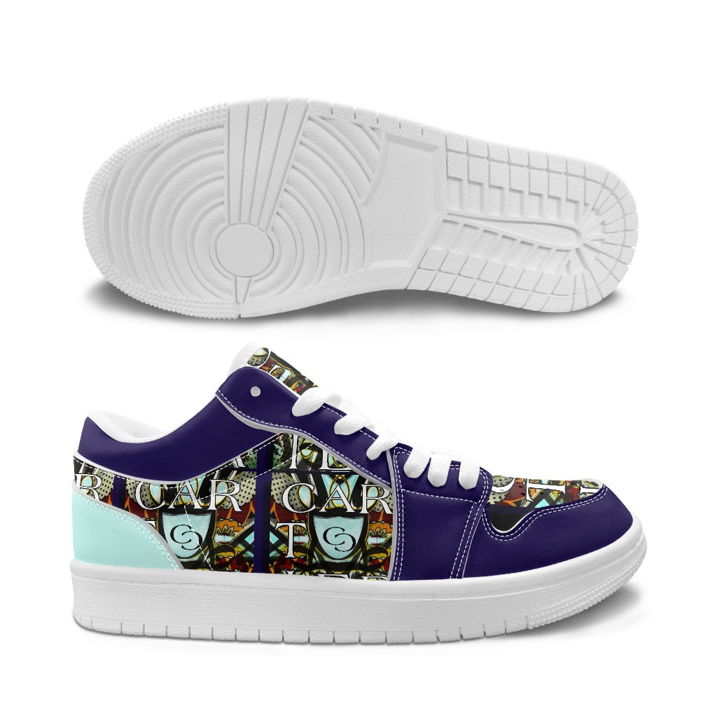 Fashion Low Top Leather Sneakers