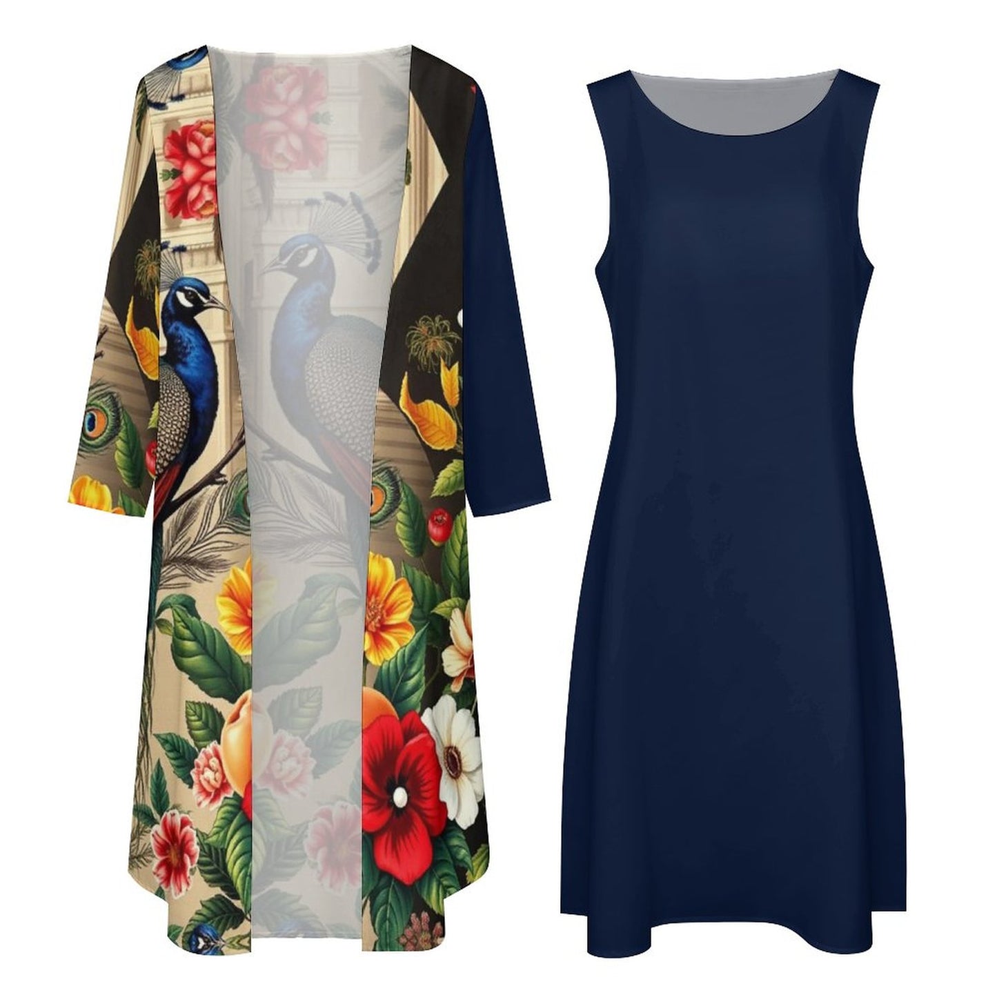 Cartier Peas Long Dress Set