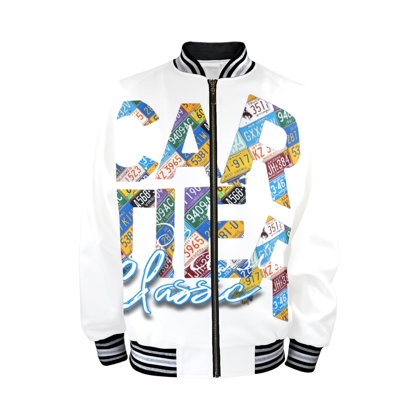 Carti Men's Striped Trim Bomber Jacket