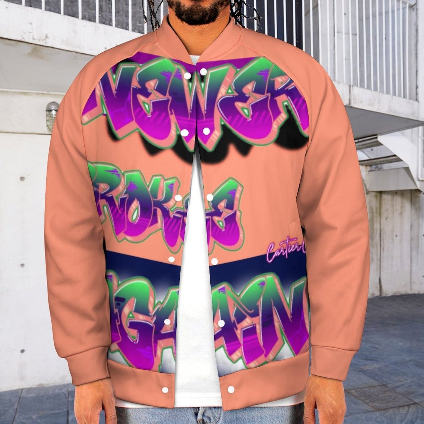 Never Broke Again BY Carti Men's Baseball Jacket