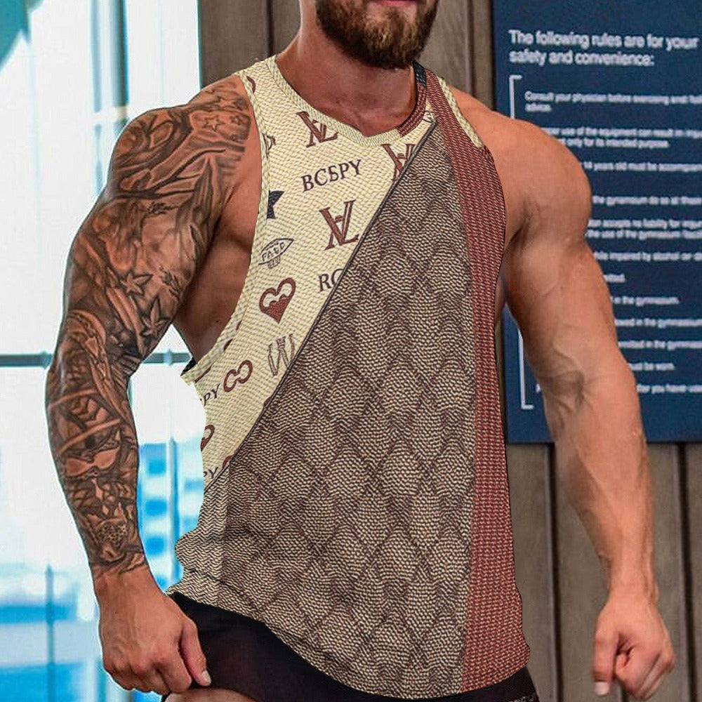 VL Men's Full print vest