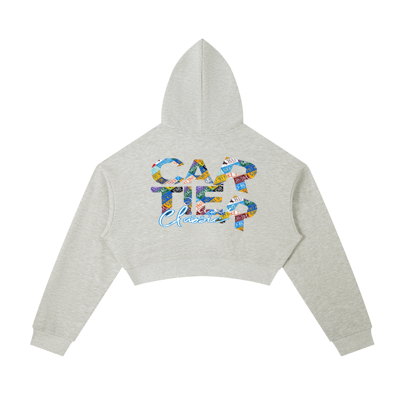 Carti Essential Cropped Zip-Up Hoodie