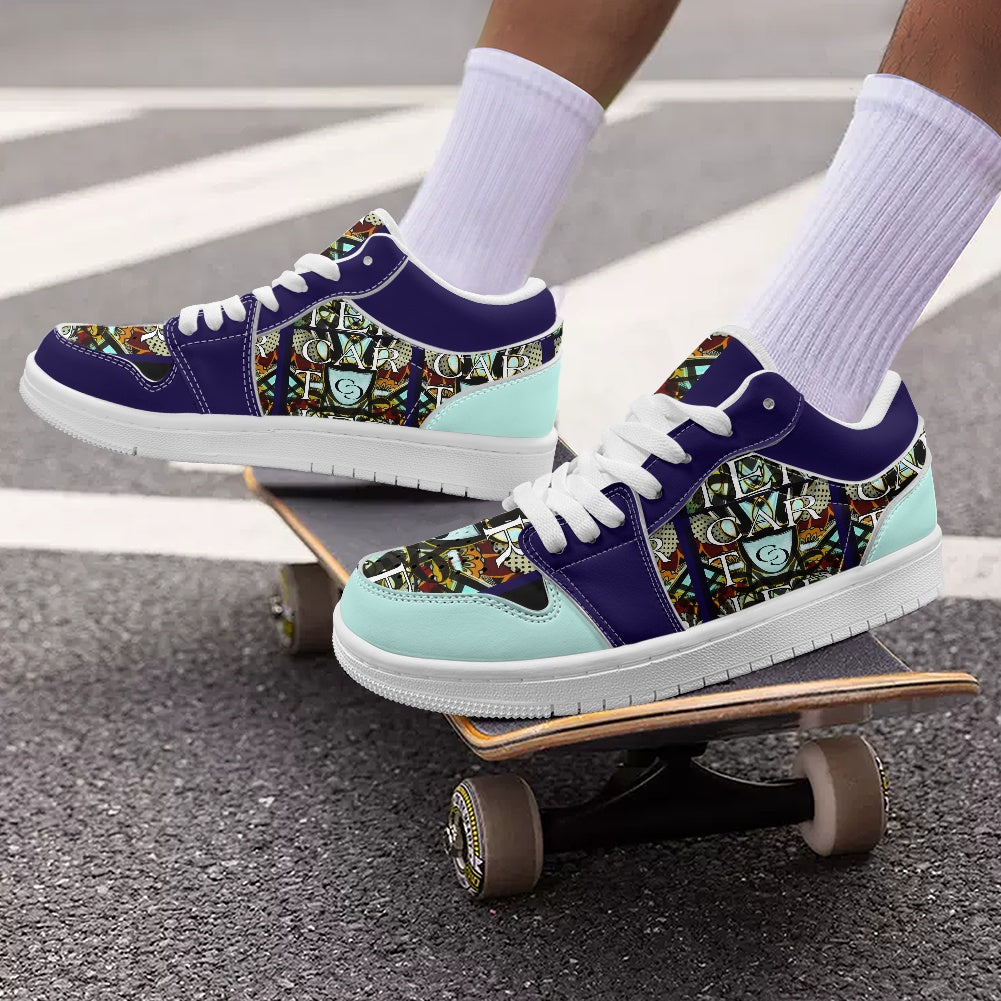 Fashion Low Top Leather Sneakers