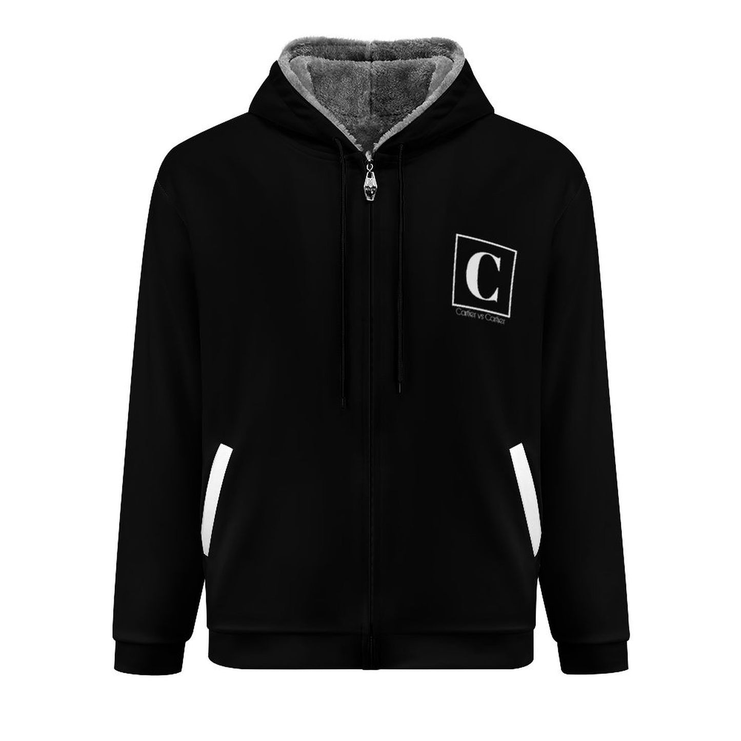 230gsm Full Zip up Hoodie with Plush Lining(All-Over Printing)