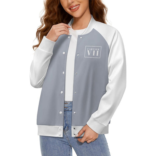 180gsm Women's Baseball Jacket(All-Over Printing)