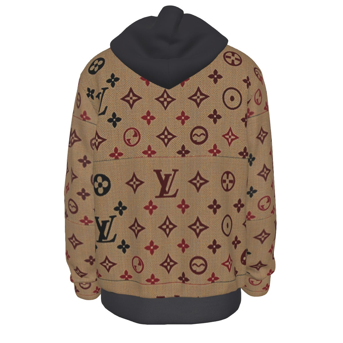 LV Gutton by Cartier Warm Fleece Hoodie for Cold Weather - Regular Fit