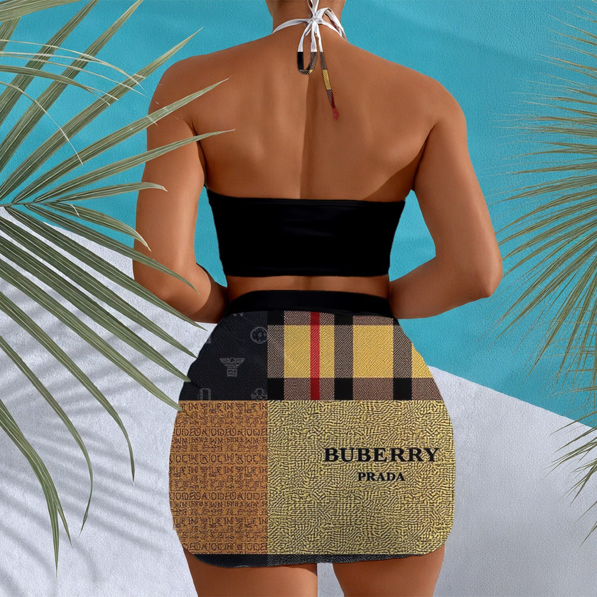 BUBERRY Women's Halter Neck swimming Suit