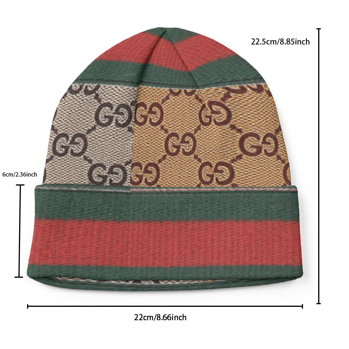 G'iore All-Over Print Knitted Hat