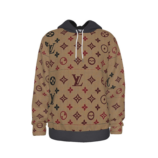LV Gutton by Cartier Warm Fleece Hoodie for Cold Weather - Regular Fit