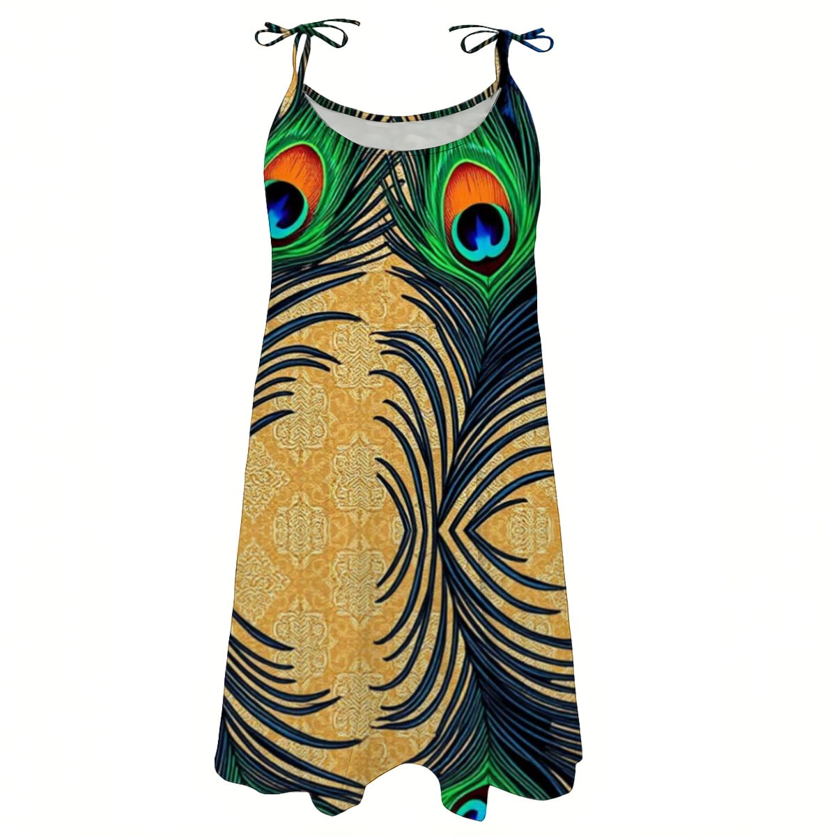 All-Over Print Women's Beach Tie Dress