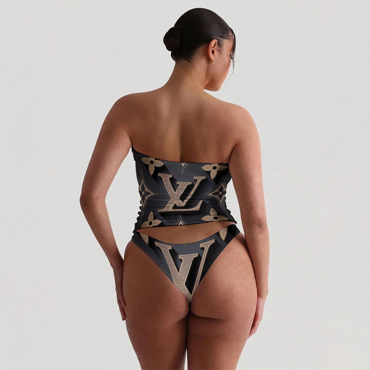 VL Women's Strapless Tube Top Set