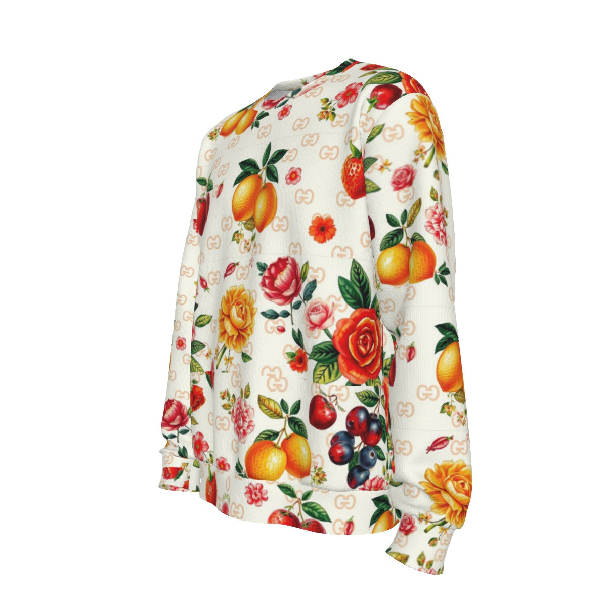 Fruits of G'iore Classic Pullover Sweater by Cartier - Knitted Texture & Festive Style