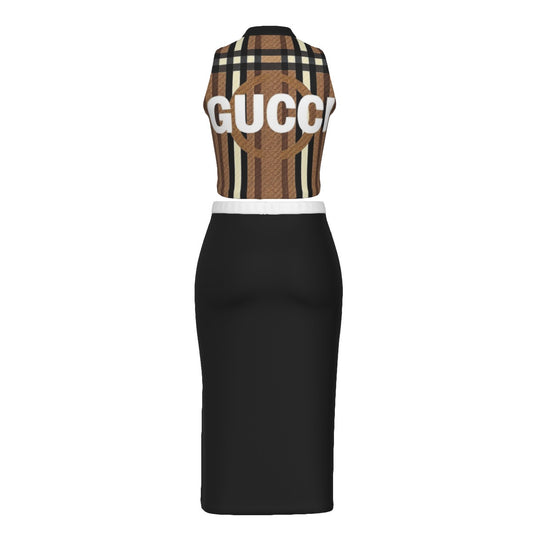 Cartier's Gucci by G'iore Tank Top & Split High Skirt Set