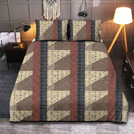 VL Gutton Ultra-Soft Hypoallergenic Quilt Set with Pillow Cases - All Season Comfort