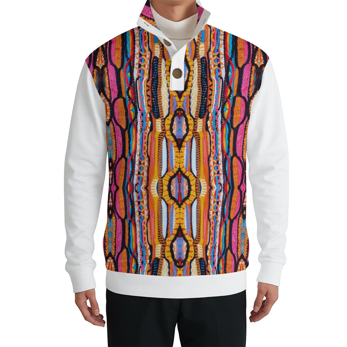 Cartier Cool Colors Men’s Casual Pullover Shirt With 1/4 Zip
