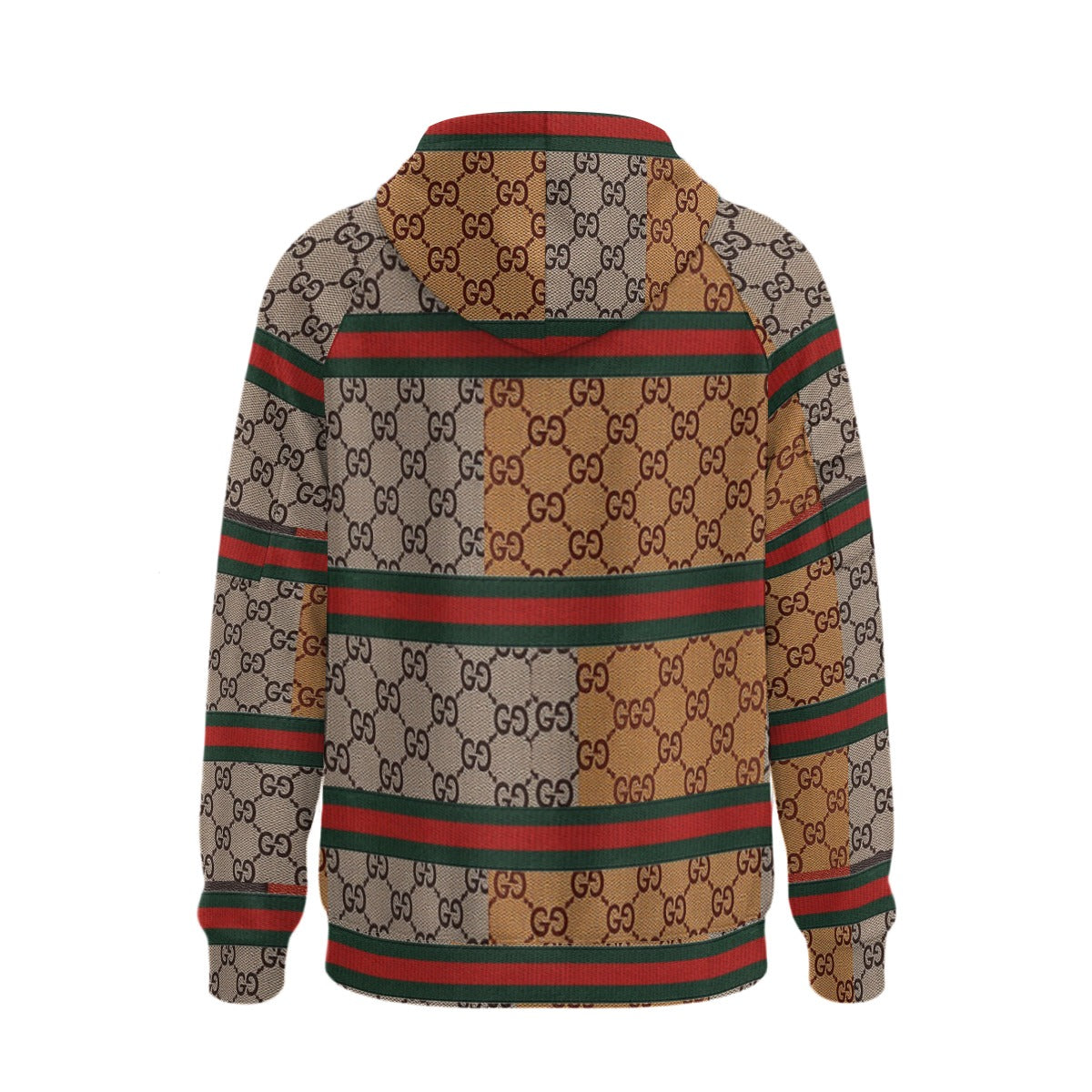 All-Over Print Men’s Fleece Half-Zip Hoodie With Arm Pockets