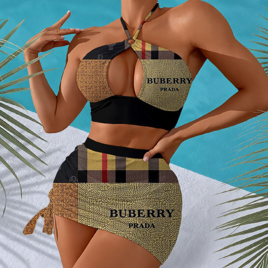 BUBERRY Women's Halter Neck swimming Suit