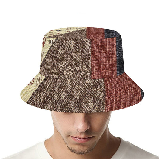 VL Gutton Bucket Hat - Fashionable Printed Design, 100% Polyester for Versatile Wear