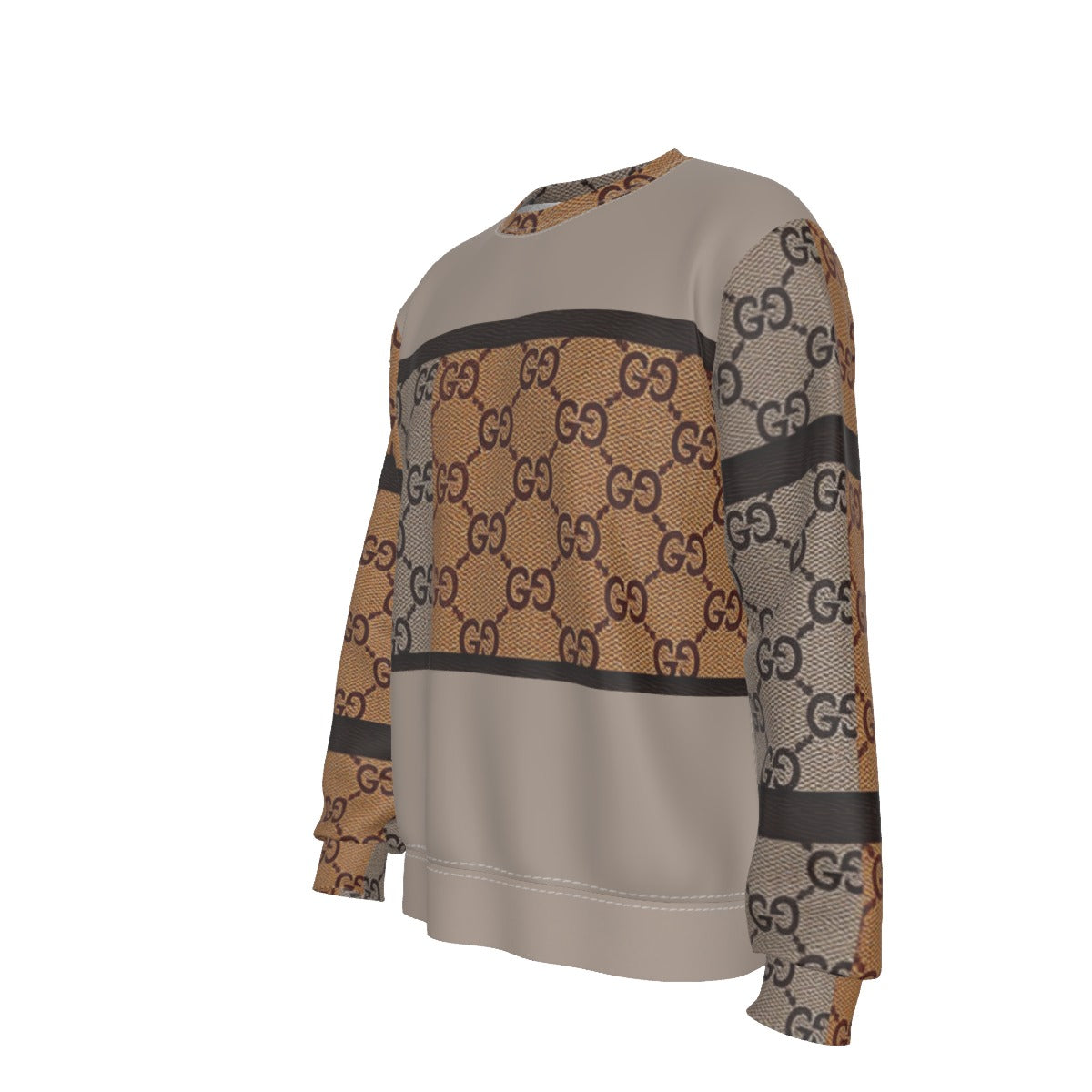Gucci G'iore by Cartier Men's Heavy Fleece Sweatshirt with Cozy Fur Lining