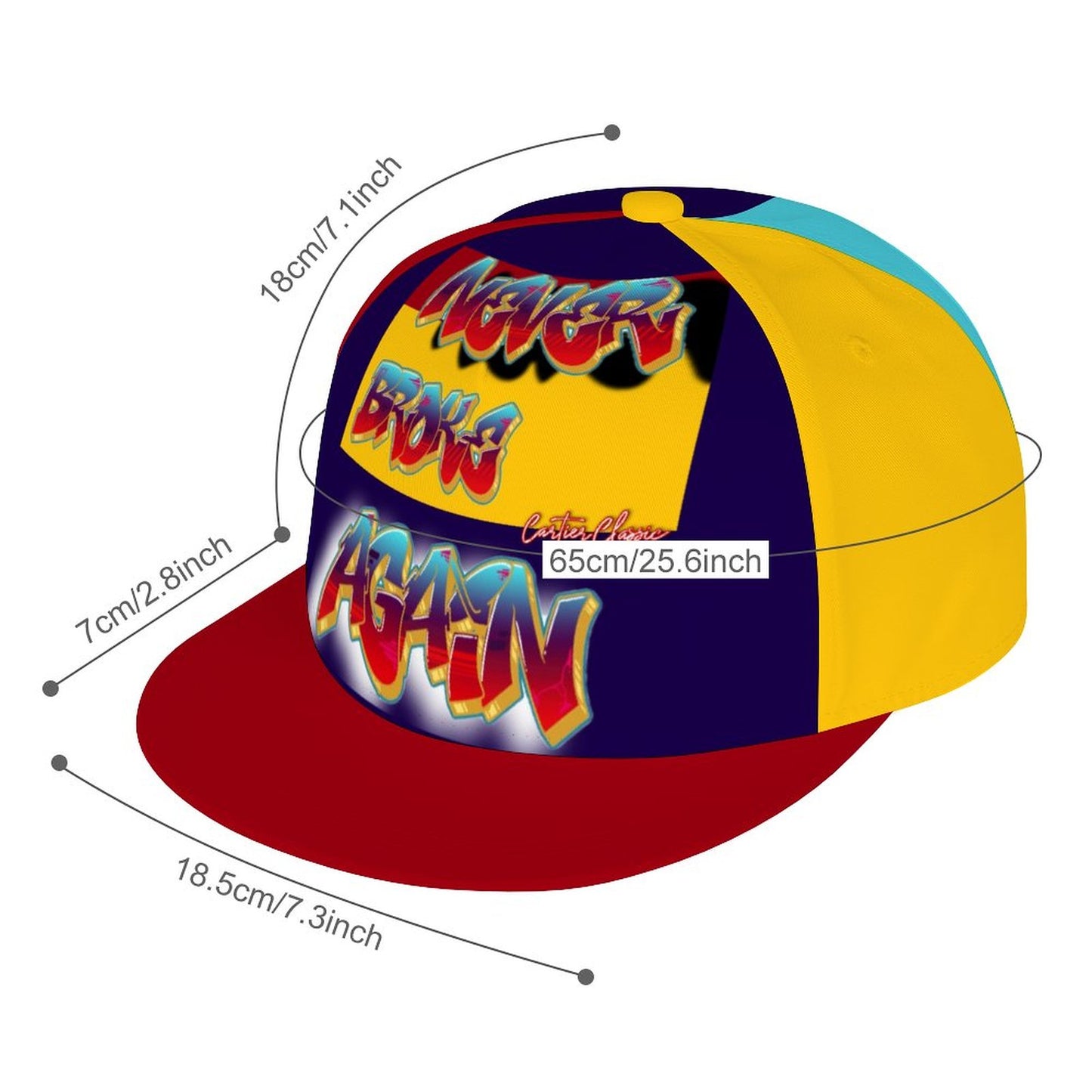 Unisex Never Broke Snapback Cap