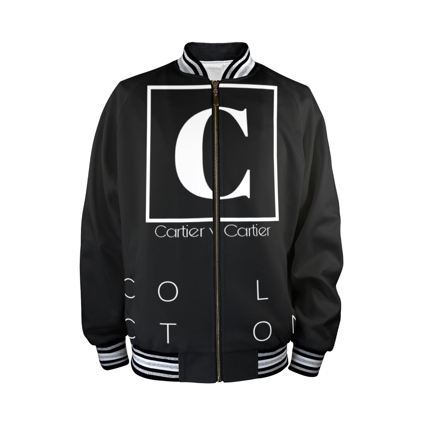 Carti Collect Men's Striped Trim Bomber Jacket