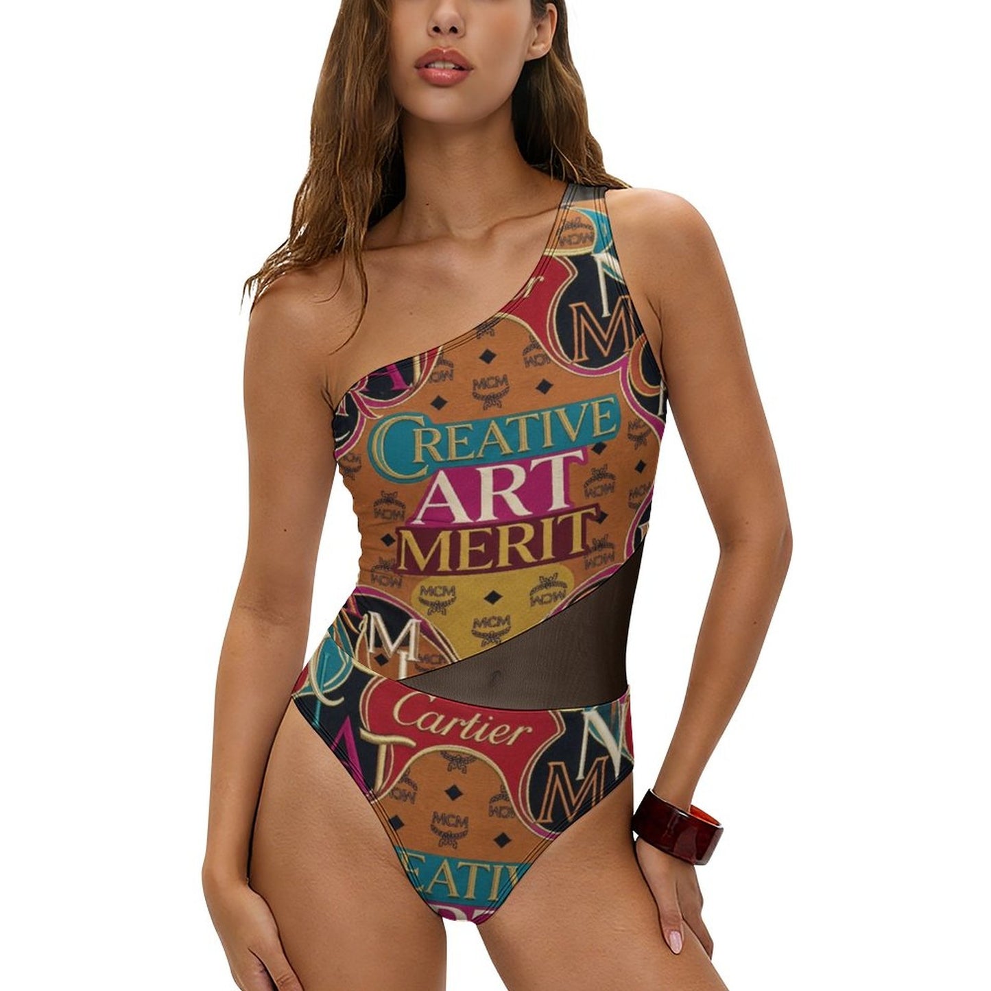 CMCM Mesh One-Piece Swimsuit