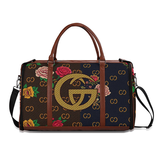 Cartier Gior Leather Duffle Bag Foldable Travel Bag