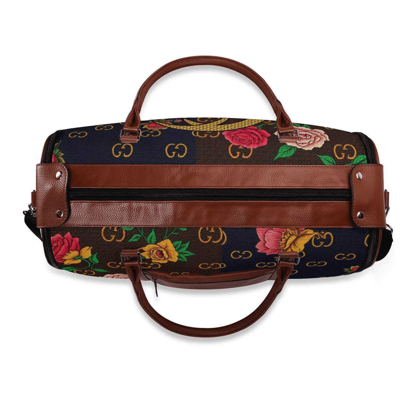 Cartier Gior Leather Duffle Bag Foldable Travel Bag