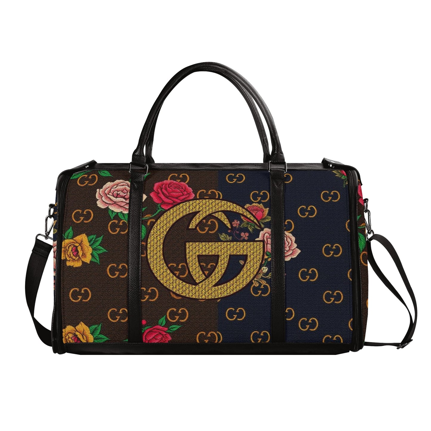 Cartier Gior Leather Duffle Bag Foldable Travel Bag