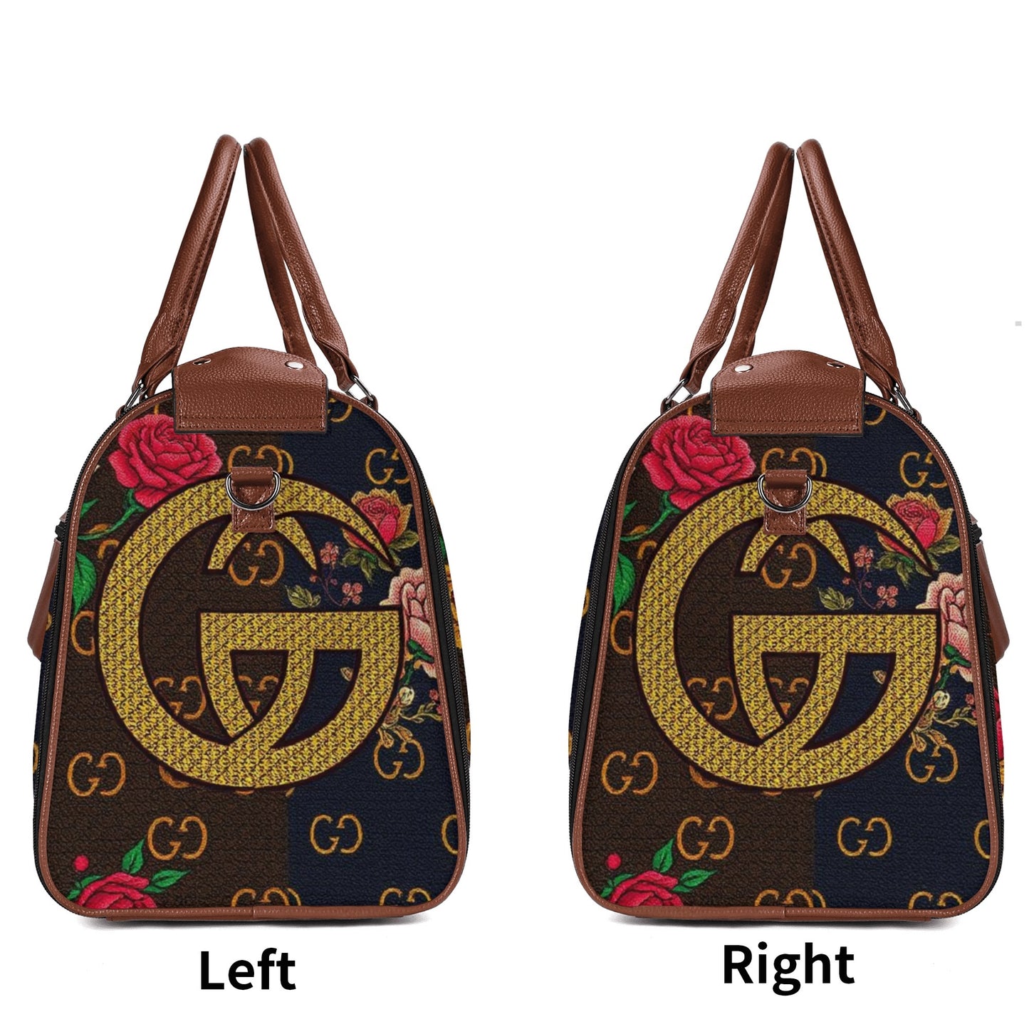 Cartier Gior Leather Duffle Bag Foldable Travel Bag