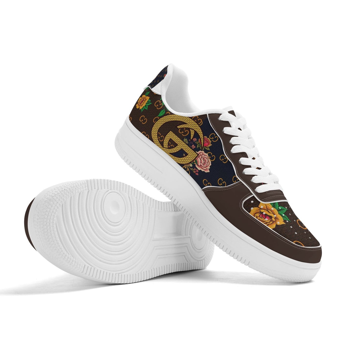 Mens Carti Gior White Low Top Leather Sneakers