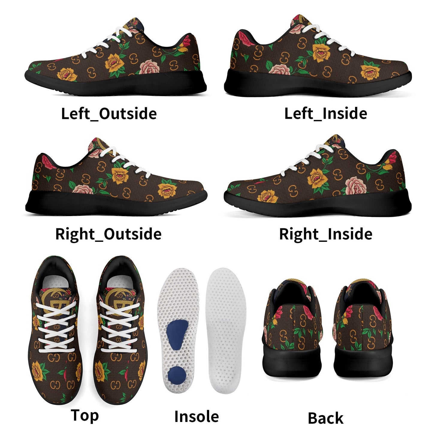 Adults EVA & Fabric for Flat Tennis Shoes WIth Personalized Logo /Name
