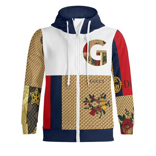 Adult Full Zip Turtleneck Hoodie Streetwear