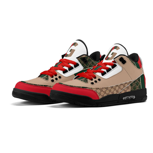 Gucci Giore High Top Retro Leather Basketball Sneakers