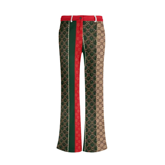 Womens Print Elegant Flare Pants