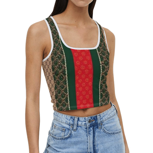 Womens Casual Summer Sleeveless Stretch Crop Tank Top Shirts