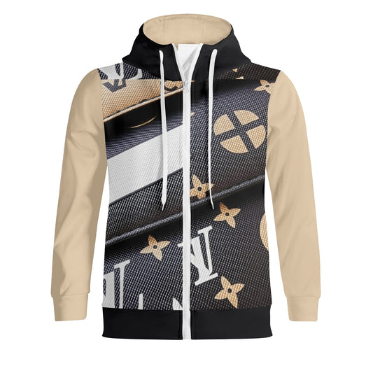 Adult Full Zip Turtleneck Hoodie Streetwear