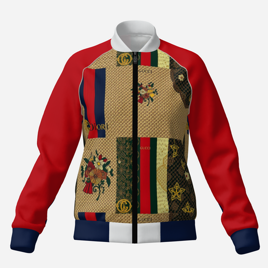 All-Over Print Women's Bomber Jacket-Air Layer 230 GSM