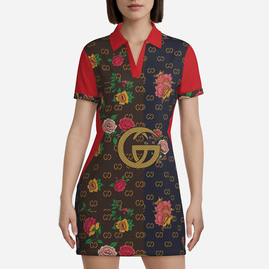 All-Over Print Women's Pickleball One Piece Dress-Polyester Cool Feeling 180 GSM